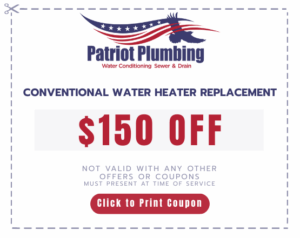 $150 off water heater replacement coupon