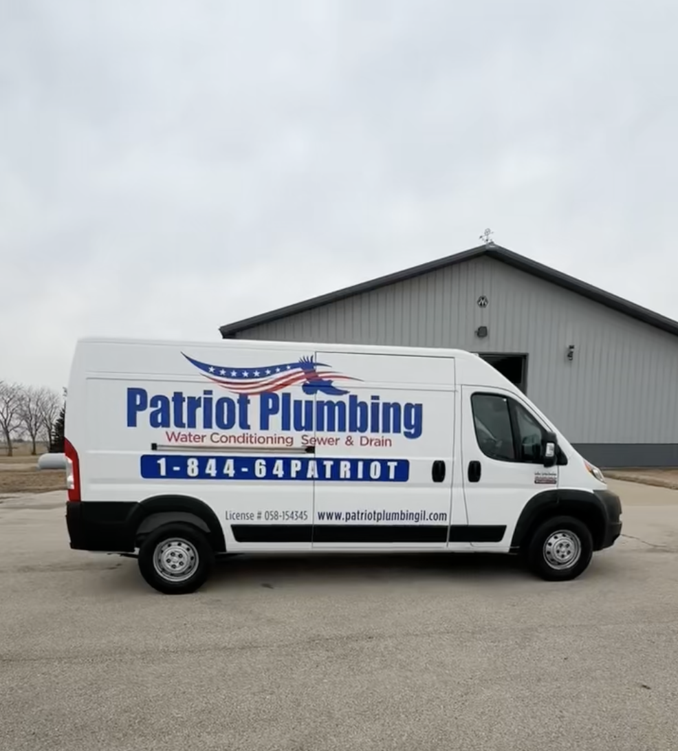Patriot Plumbing Truck Patriot Plumbing Truck stocked and ready to provide same day plumbing repair