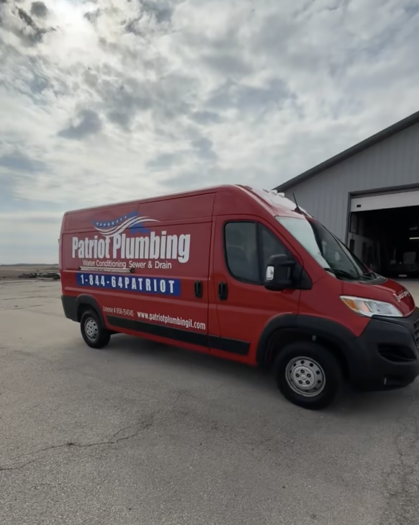 Red Patriot Plumbing Services Truck